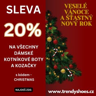 ❄️👢 Balíček už pod stromeček nestihneš… ale radost sobě ano. 🤍 Sněhová předpověď mluví jasně. ✨ –20 % na dámské kotníkové...